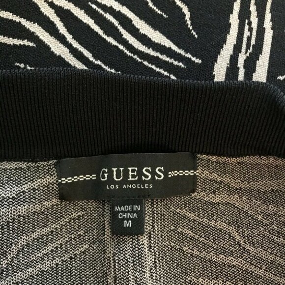 GUESS Animal Print Kingdom Stripe Jacquard Mirage Super Stretch Knit skirt New - Picture 10 of 11